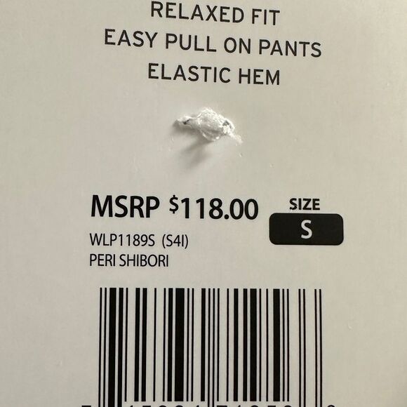 WILDFOX TIE DYE JOGGERS NWT IN RELAXED FIT EASY PULL ON PANTS, ELASTIC HEM - Picture 6 of 6